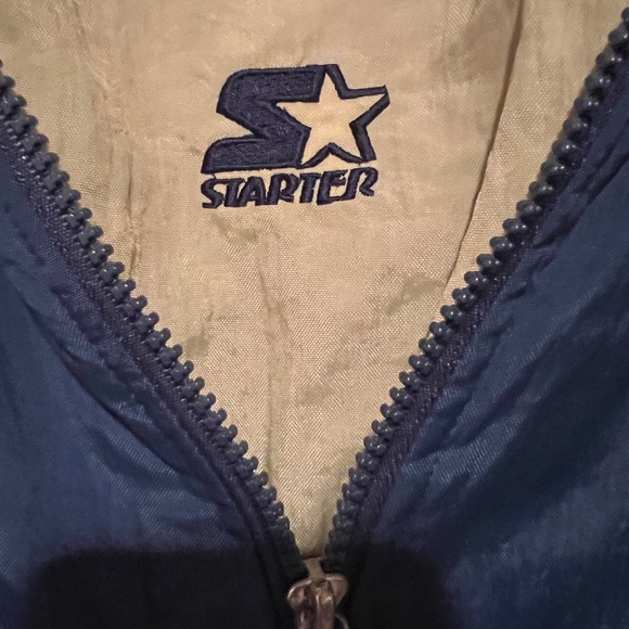 Veg STARTER NCAA NOTRE DAME Blue Yellow Pullover Jacket XL NWOT Extremely Warm - Picture 6 of 8